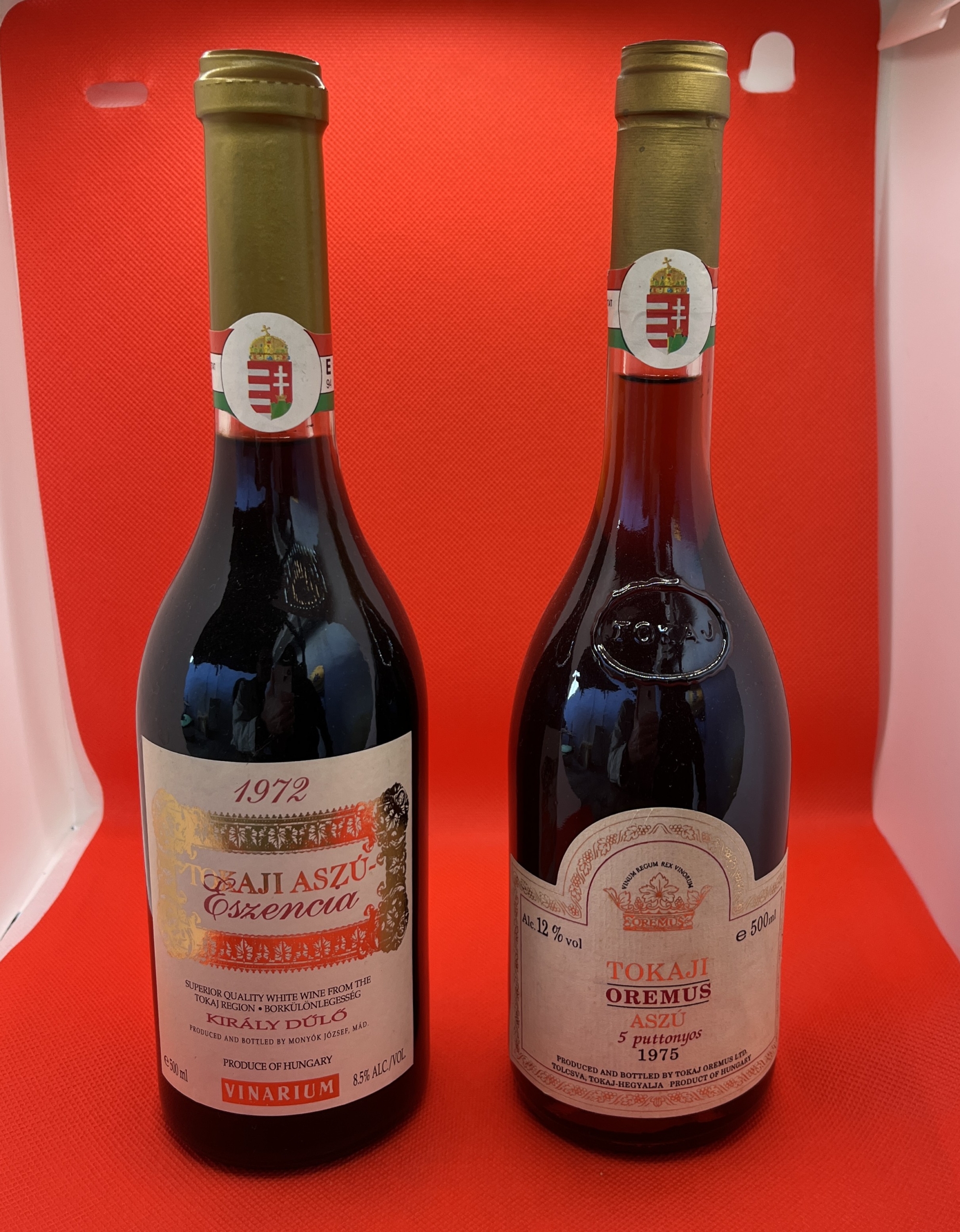 Tokaji Aszú Jahrgänge 1972 und 1975